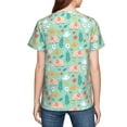 thumbnail image 7 of Wukai Elephant and Flowers Youth Unisex Short Sleeve T-Shirt for Boys, Girls, Teens, and Kids-Small, 7 of 7