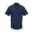 thumbnail image 1 of Gravity Threads Mens Guayabera Summer Shirt - Navy - 2X-Large, 1 of 2