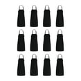 thumbnail image 1 of Black Kitchen Bib Aprons (30" x 34"), 12 Pack Professional Spun Polyester, 1 of 4