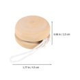 thumbnail image 3 of 5Pcs Creative Yo-Yo Balls for Craft Wooden DIY Painting Yo-Yo Balls Wooden Graffiti Toys Wood Model, 3 of 4