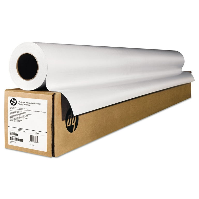 HP E4J56B Wide-Format Matte Canvas Paper Roll, 42 inch X 50 Ft, 16