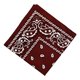 thumbnail image 4 of Bandana de algodón Sunnimix con estampado de cachemira Rojo vino, 4 of 6