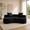 Black, variant on Boucle Curved Sofa 79.5" with 2 Pillows, 3-Seater Curved Couch | Upholstered Curved Sofa, Modern Deep Seat Floor Lounge Curved Couch with Armrest, No Assembly for Living Room Bedroom