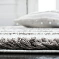 thumbnail image 4 of SAFAVIEH Berber Milan Abstract Shag Area Rug, 7' x 7' Round, Ivory/Grey, 4 of 8