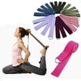 thumbnail image 2 of 125 Inch/10.5 Feet/3.2M Fitness Exercise Yoga Strap Durable Cotton Metal D-Ring, 2 of 2