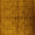 thumbnail image 1 of Ahgly Company Indoor Square Oriental Yellow Industrial Area Rugs, 5' Square, 1 of 4