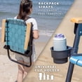 thumbnail image 4 of GoSports Outdoors WOVN Beach Backpack Chair - Premium Folding Camping Chair - 9 Styles Available - STONE BLUE, 4 of 7