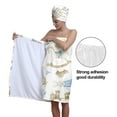thumbnail image 5 of Colevkie Women's 2 Pieces Bath Wrap Towel and Hair Drying Cap Set Adjustable Quick Drying Beach Towel Shower Cap Bath Skirt for Bathroom Spa Sauna Printed Cartoon Toys Pattern, 5 of 8