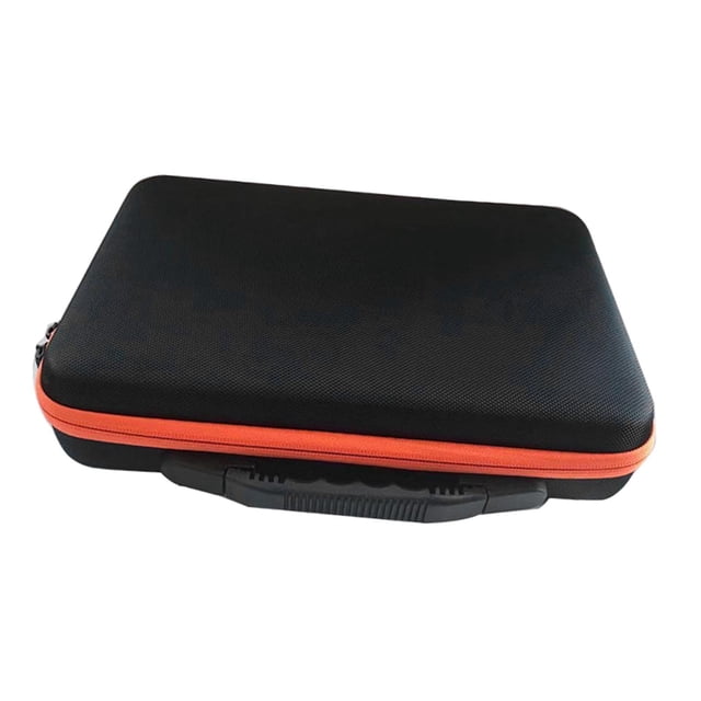 Bolsa de almacenamiento para bolas, caja de recolección, estuche organizador compacto profesional a prueba de golpes, estuche de almacenamiento de yoyo de 12 agujeros, bolsa protectora naranja