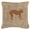 Brown, variant on Monkey Burlap And Orange Indoor & Outdoor Fabric Decorative Pillow - Orange - 14 x 3 x 14 in.
