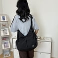 thumbnail image 2 of URSOFINE Nylon Drawstring Hobo Shoulder Bag, Lightweight Casual Crossbody Tote with Adjustable Strap, Spacious Commuter Sling Bag for Women, 2 of 7