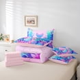 thumbnail image 6 of Manfei Cartoon Mermaid Girl Twin Bedding Sets 7-Piece,Ocean Princess Bedding Comforter Set Microfiber,Kawaii Sea Animal Breathable Sheet Sets,Ultra Soft Home Decor,Reversible, 6 of 8