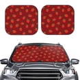 thumbnail image 2 of Xecao Strawberry for Foldable Car Sun Shades (2-Pack) offer sun protection with an easy-fold design for convenient windshield shading., 2 of 7
