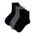 thumbnail image 5 of MeMoi 3 Pair Women's Silky-Soft Comfort Cuff Crew Socks - Womens - Female, 9-11, Mushroom Multi, 5 of 7