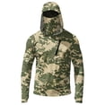 thumbnail image 6 of Men's Casual Camouflage Print Hooded Long Sleeve Sun Protection Jacket Lightweight Pullover Outdoor Top with Zipper Pocket, 6 of 7