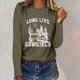 thumbnail image 1 of MHFRRA Camiseta Básica de Manga Larga con Cuello Redondo y Corte Holgado para Otoño, Ideal para Uso Informal. Verde Militar, 1 of 3