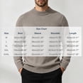 thumbnail image 3 of Zylanna Men Mock Neck Sweater, Solid Color Soft Warm Long Sleeve Pullover Knit Jumper for Daily Wear Khaki, 3 of 8