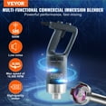 thumbnail image 3 of VEVOR Commercial Immersion Blender 500W Power, Hand Held Mixer with 304 Stainless Steel Removable Shaft, Electric Stick Blender Variable Speed, 3 of 11