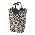 thumbnail image 1 of DouZhe 50L Rectangular Laundry Basket, Moroccan Ethnic Tribal Style Prints Waterproof Foldable Laundry Hamper with Aluminum Handles, 1 of 6