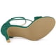 thumbnail image 5 of Sandalias de Tacón de aguja Allegra K Correa de Tobillo Verde Esmeralda 39, 5 of 6