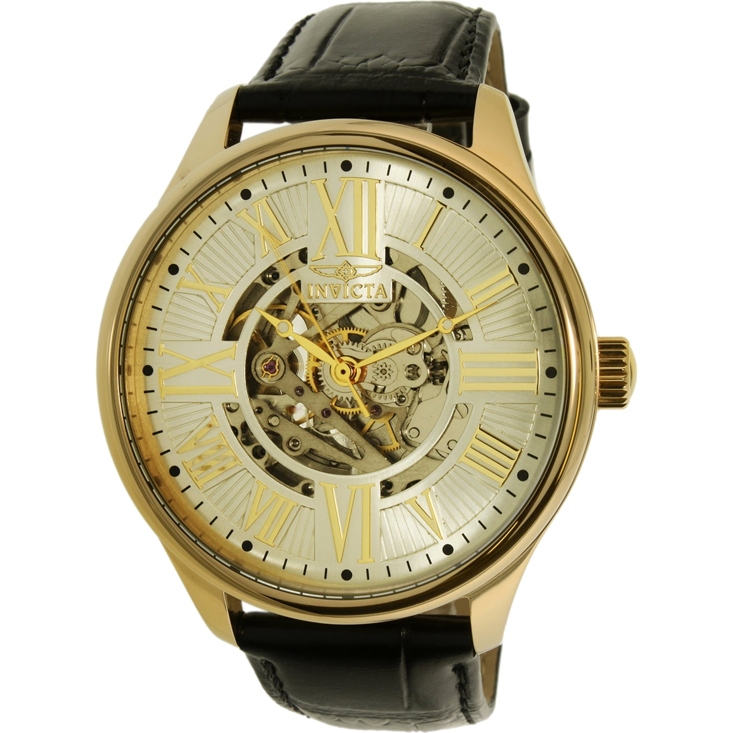 Invicta Invicta Men's Vintage 22568 Gold Calf Skin Automatic Dress Watch