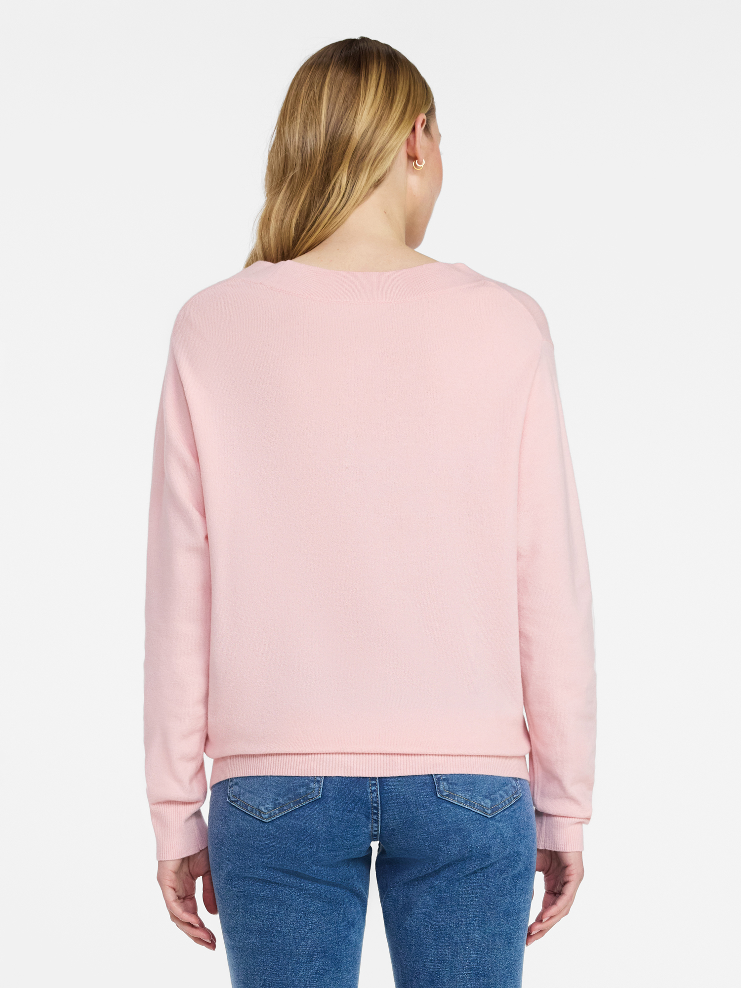 Time and Tru Women's V Neck Sweater, Lightweight, Sizes XS-XXXL