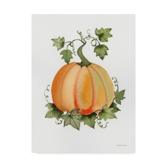 Trademark Fine Art 'Pumpkin and Vines II' Canvas Art by Kathleen Parr McKenna
