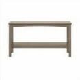 thumbnail image 6 of Costaelm Paradise 55" Outdoor Patio HDPE Adirondack 2-Tier Shelf Console Table, Weathered Wood, 6 of 14