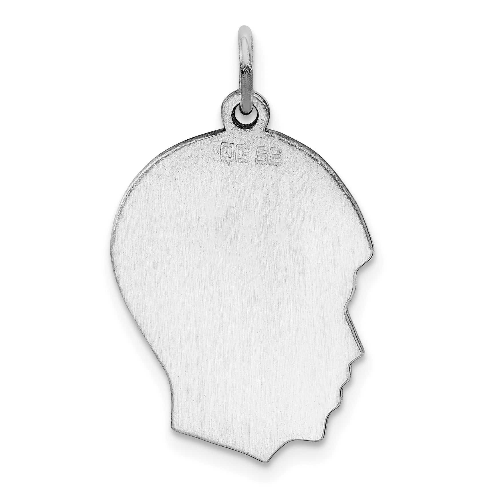 Sterling Silver Engravable Boy Disc Charm