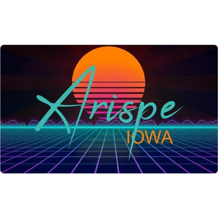

Arispe Iowa 4 X 2.25-Inch Fridge Magnet Retro Neon Design