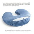 thumbnail image 7 of The Peanutshell Nursing Pillow Covers for Breastfeeding, 2 Pack Set, Dinosaur and Navy Blue Minky Dot, 7 of 7
