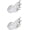 2 Pcs, variant on Adjustable Drum Strap for Percussion Instruments, Nylon Double Shoulder Sling, 33-57 inch, White