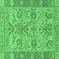 thumbnail image 1 of Ahgly Company Indoor Square Abstract Emerald Green Modern Area Rugs, 4' Square, 1 of 4