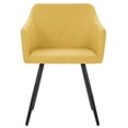 thumbnail image 2 of vidaXL Chaises de Salle à Manger 4 Pcs Tissu Jaune, 2 of 5
