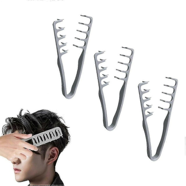 1-3X Texture Comb, Wide Tooth Combs, Volume Tool for Roots, Seam Coverage, Bangs Combs, Lightweight Grooming Accessories, Ideal for Curly Hair