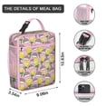 thumbnail image 3 of Hedgehog Insulated Lunch Box Men Reusable Lunch Tote Bag Water-Resistant Portable Lunch Bag Picnic Beach, 3 of 6