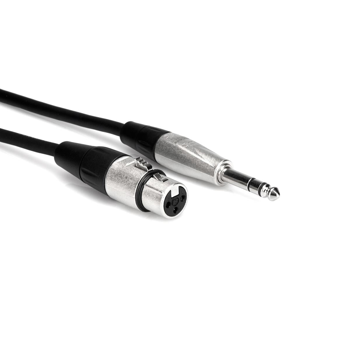 Hosa Technology Hosa 1' Balanced 3 Pin XLR Female to Stereo (TRS) 1/4" Male Audio Interconnect Cable with Metal Head
