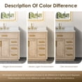 thumbnail image 3 of Altair Gavino 36" Wood Vanity in Royal Blue with Composite Stone Top No Mirror, 3 of 7