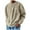 Khaki, variant on Men's Plus Size Shirt Long Sleeve Crew Neck Solid Color Big&Tall Shirts Casual Loose T-shirt Outdoor Sport Pullover Blouse Outerwear S-4XL
