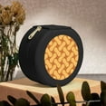 thumbnail image 6 of Yiaed Peanuts6 Print Travel Jewelry Case Bridesmaid Gift Boxes Jewelry Travel Organizer Small Round Jewelry Box Mini Storage-Black, 6 of 7