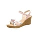 thumbnail image 2 of Sandalias de verano con tacón de cuña para mujer, tacones altos, boca de pez, hebilla de Metal, para mujer Wmkox8yii nm10479, 2 of 4