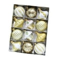 thumbnail image 5 of 12 Pcs Ball Ornaments Hanging Decorations Xmas Decor with Glittering Gold Finish for Holiday Party Festivities, 5 of 9