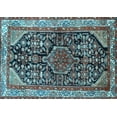 thumbnail image 1 of Ahgly Company Indoor Rectangle Persian Light Blue Traditional Area Rugs, 2' x 4', 1 of 4