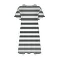 thumbnail image 4 of Chemises à Manches Courtes pour Femmes Robe T-Shirt d'Été Décontractée pour Femmes Tunique Ample à Manches Courtes avec Poches pour Femmes Robe d'Été Ample pour Femmes Robe T-Shirt Femme, 4 of 8