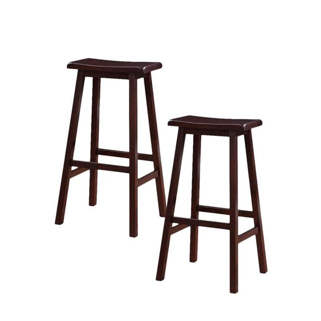 Set de 2 - 29" Tabouret de Bar en Brun Foncé