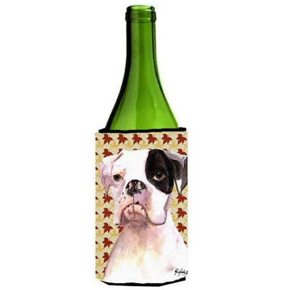 Cooper Fall Leaves Boxer Wine bottle sleeve Hugger 24 oz.