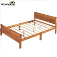 thumbnail image 6 of Full Size Bed Frame with Headboard and Footboard, Kids Platform Bed Frame Full Size, Modern Platform Bed Frame for Kids, Girls, Boys(Oak), 6 of 9