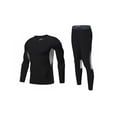 thumbnail image 1 of Soidarity Conjunto de ropa interior térmica de primera capa de invierno, trajes de ropa, calzoncillos largos de compresión, entrenamiento, Uniforme atlético Negro Adultos/XXL, 1 of 6
