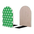 thumbnail image 2 of Naloa Green And White Polka Dot 2 Pcs Bookend Large Capacity Office Book Ends for Home Office Library School Study Decoration, 2 of 8