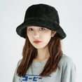 thumbnail image 3 of Fisherman Cap Attractive Fluffy Solid Color Cold Resistant Thickened Plush Fisherman Hat for Unisex, 3 of 10